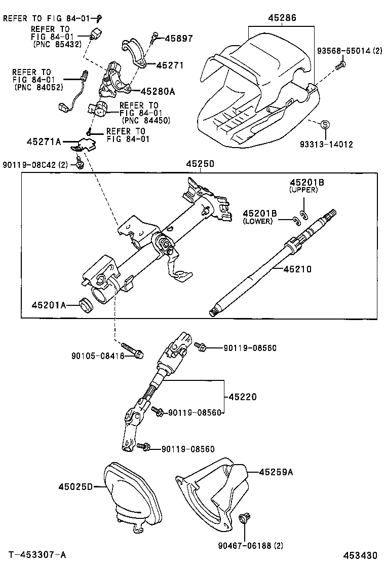  WISH |  STEERING COLUMN SHAFT