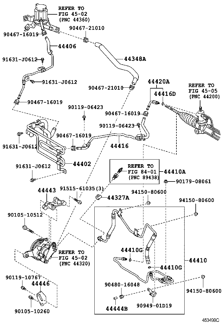  HARRIER |  POWER STEERING TUBE