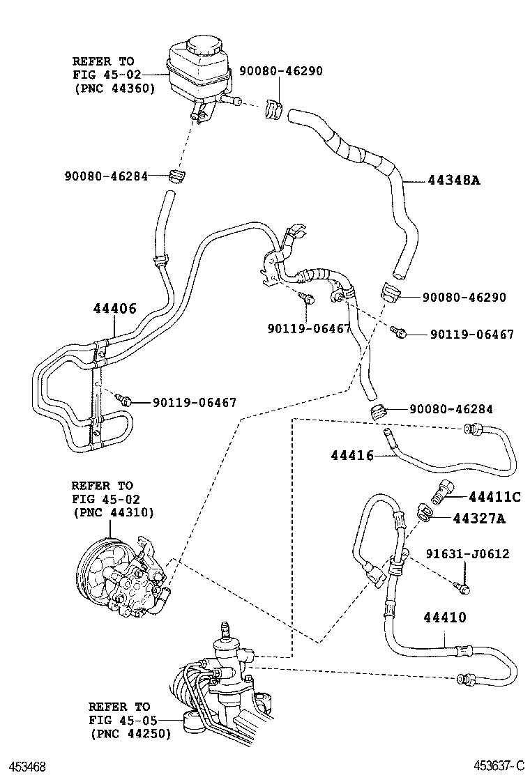  AVENSIS |  POWER STEERING TUBE