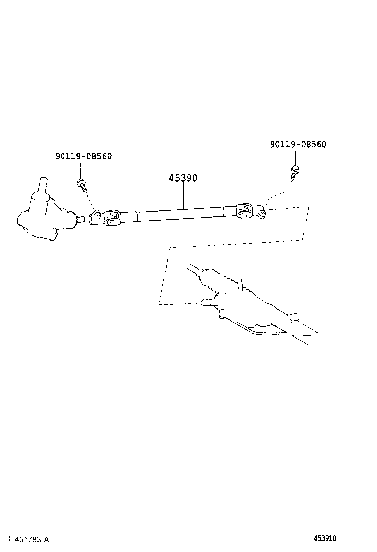  DYNA TOYOACE |  STEERING COLUMN SHAFT