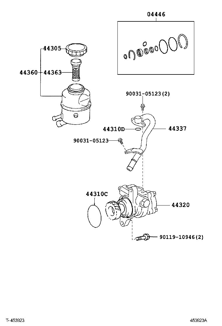 DYNA TOYOACE | VANE PUMP RESERVOIR POWER STEERING