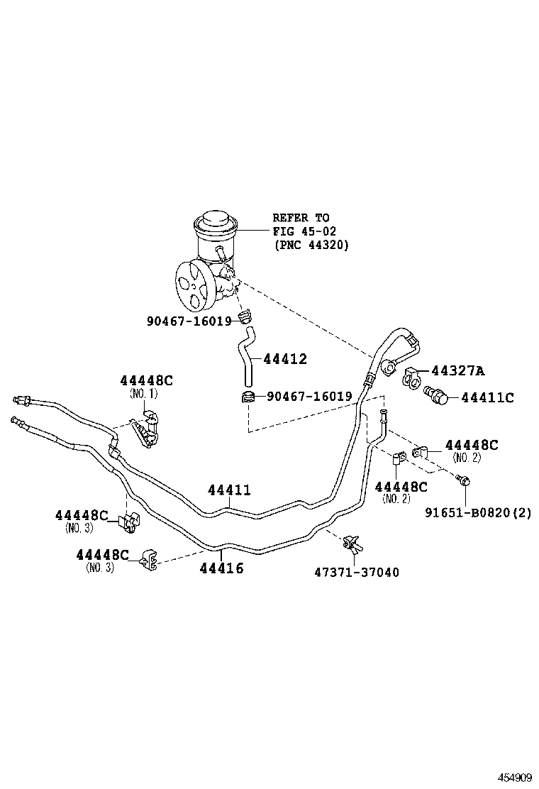  DYNA TOYOACE |  POWER STEERING TUBE