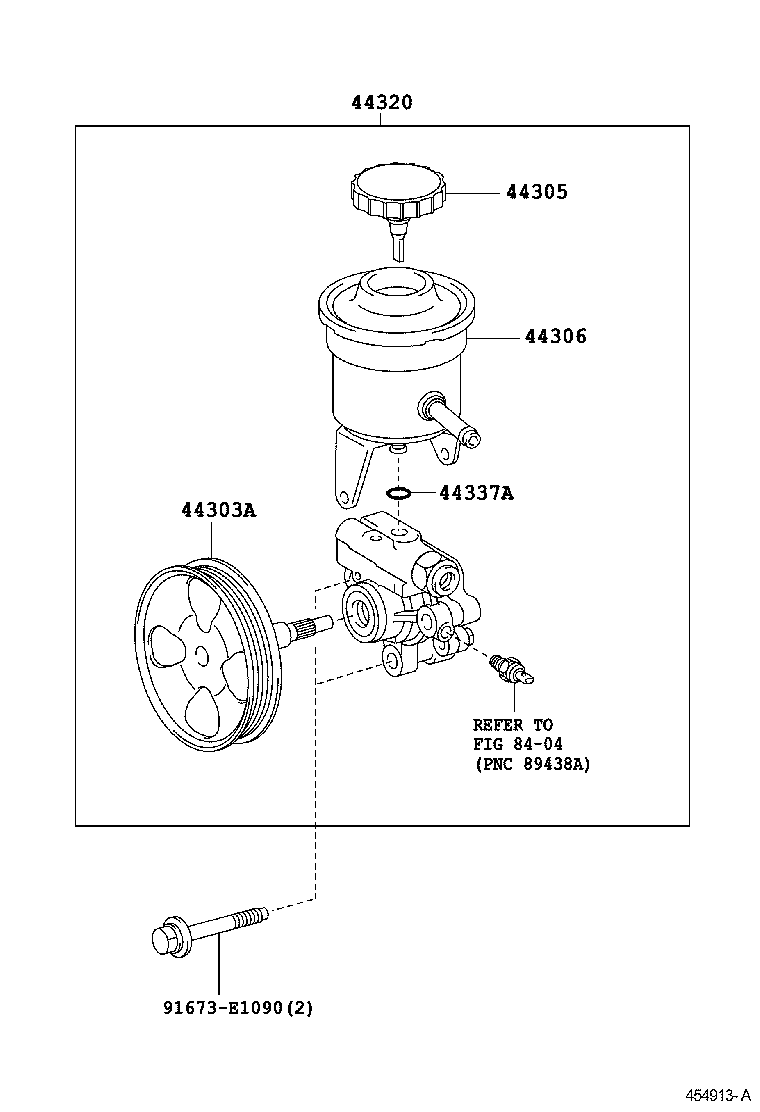  DYNA TOYOACE |  VANE PUMP RESERVOIR POWER STEERING