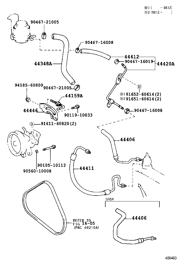  LITE TOWNACE NOAH V |  POWER STEERING TUBE