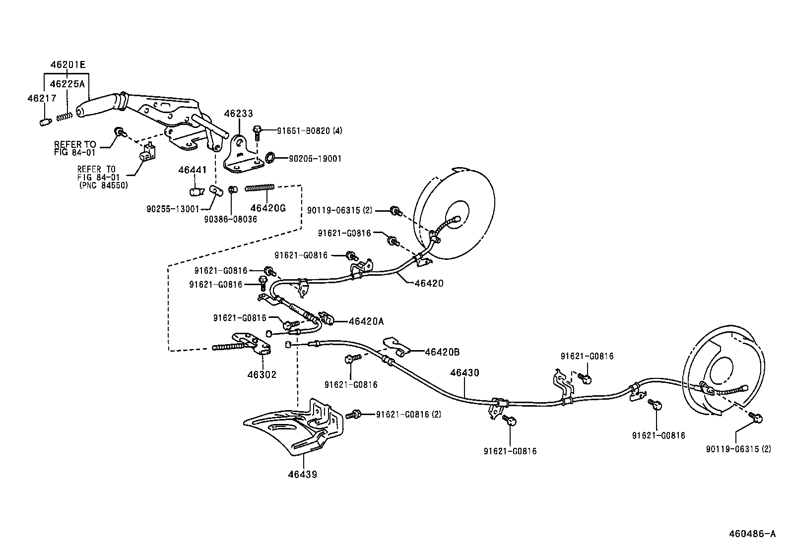  LAND CRUISER PRADO |  PARKING BRAKE CABLE