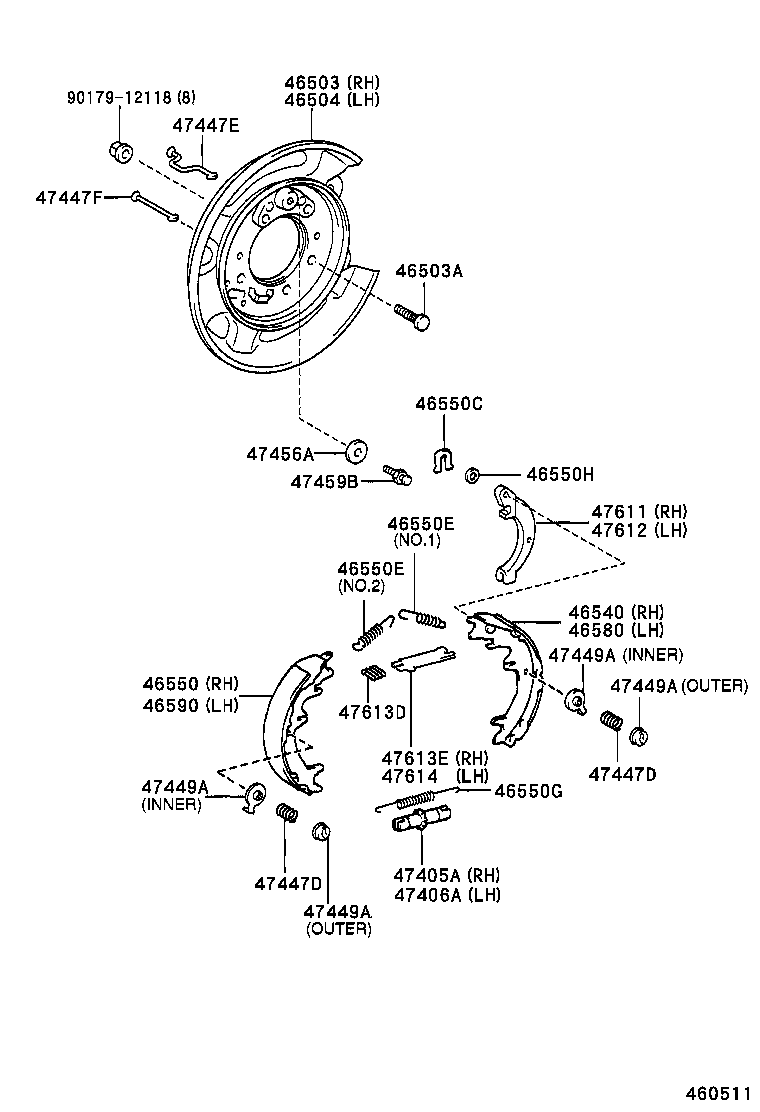  HILUX SURF |  PARKING BRAKE CABLE