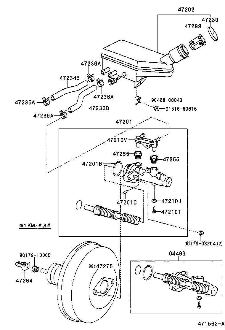  LITE TOWNACE |  BRAKE MASTER CYLINDER