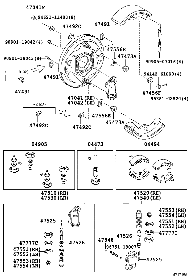  DYNA TOYOACE |  FRONT DRUM BRAKE WHEEL CYLINDER BACKING PLATE