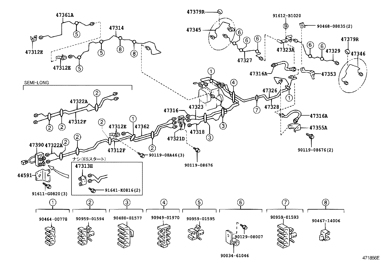  DYNA TOYOACE |  BRAKE TUBE CLAMP