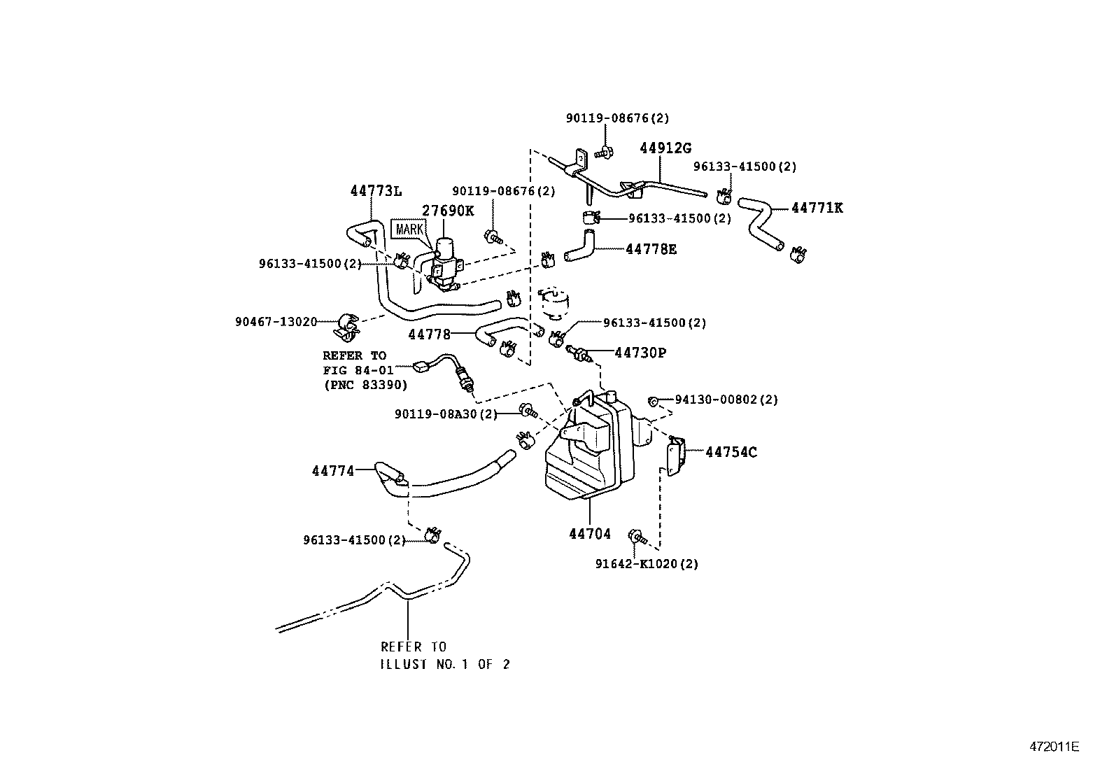  DYNA TOYOACE |  BRAKE BOOSTER VACUUM TUBE