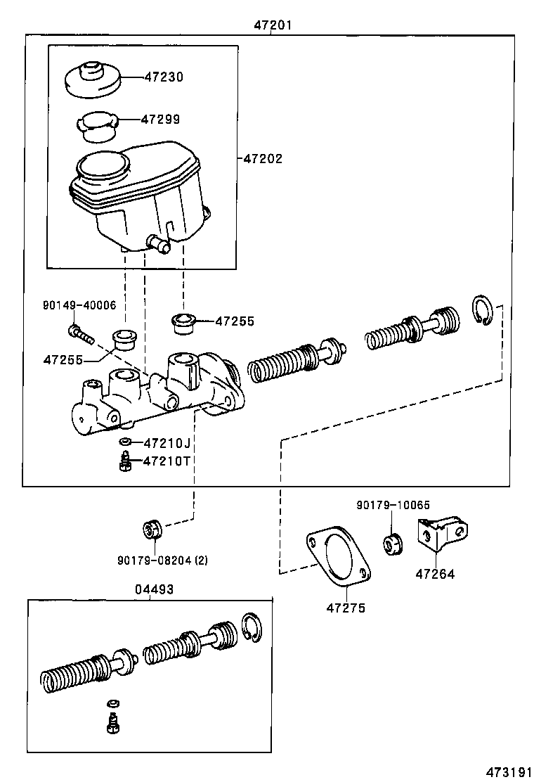 LITE TOWNACE NOAH V |  BRAKE MASTER CYLINDER
