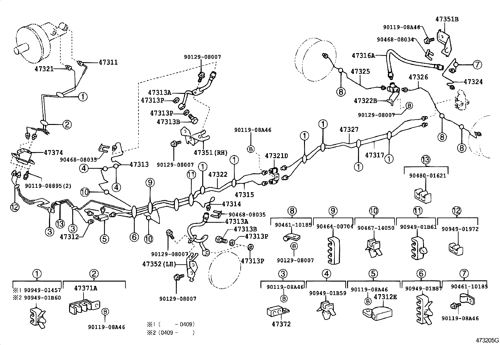  LITE TOWNACE |  BRAKE TUBE CLAMP
