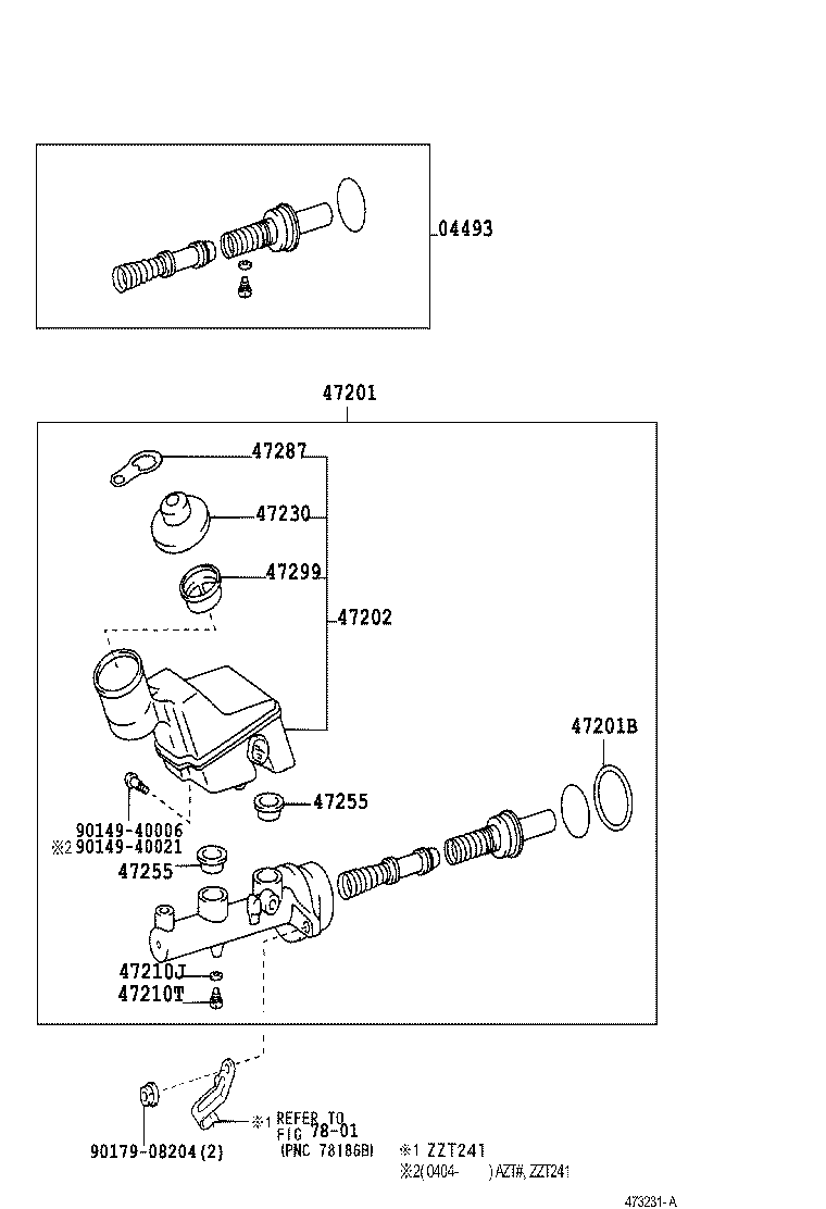  CALDINA |  BRAKE MASTER CYLINDER