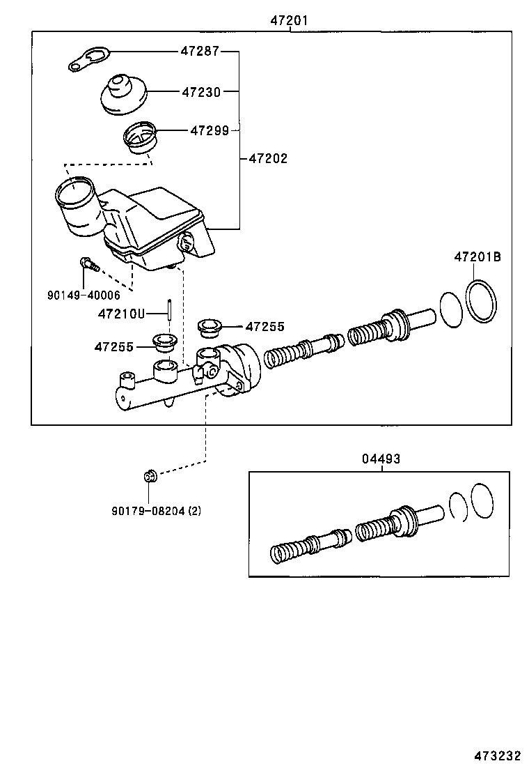  CALDINA |  BRAKE MASTER CYLINDER