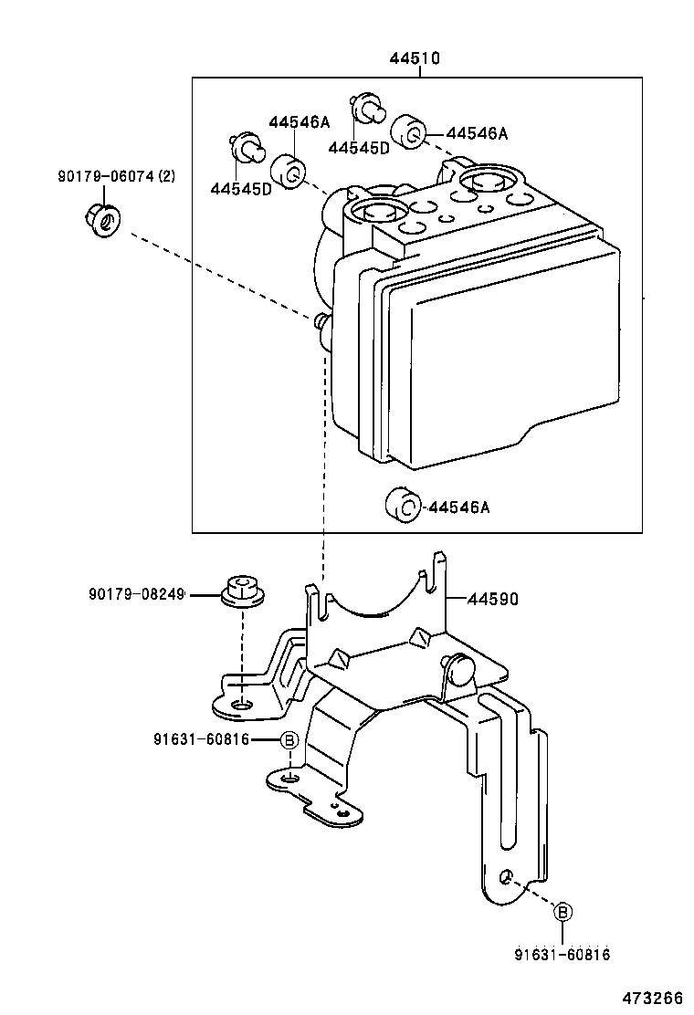  CALDINA |  BRAKE TUBE CLAMP