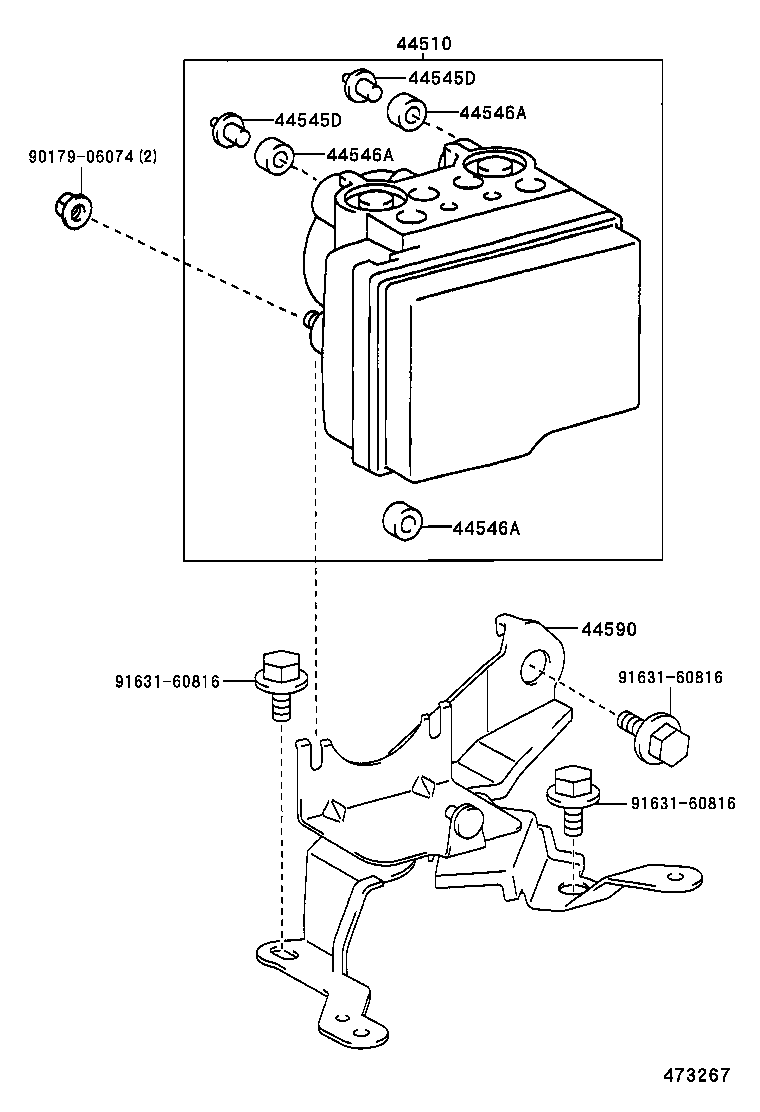  CALDINA |  BRAKE TUBE CLAMP