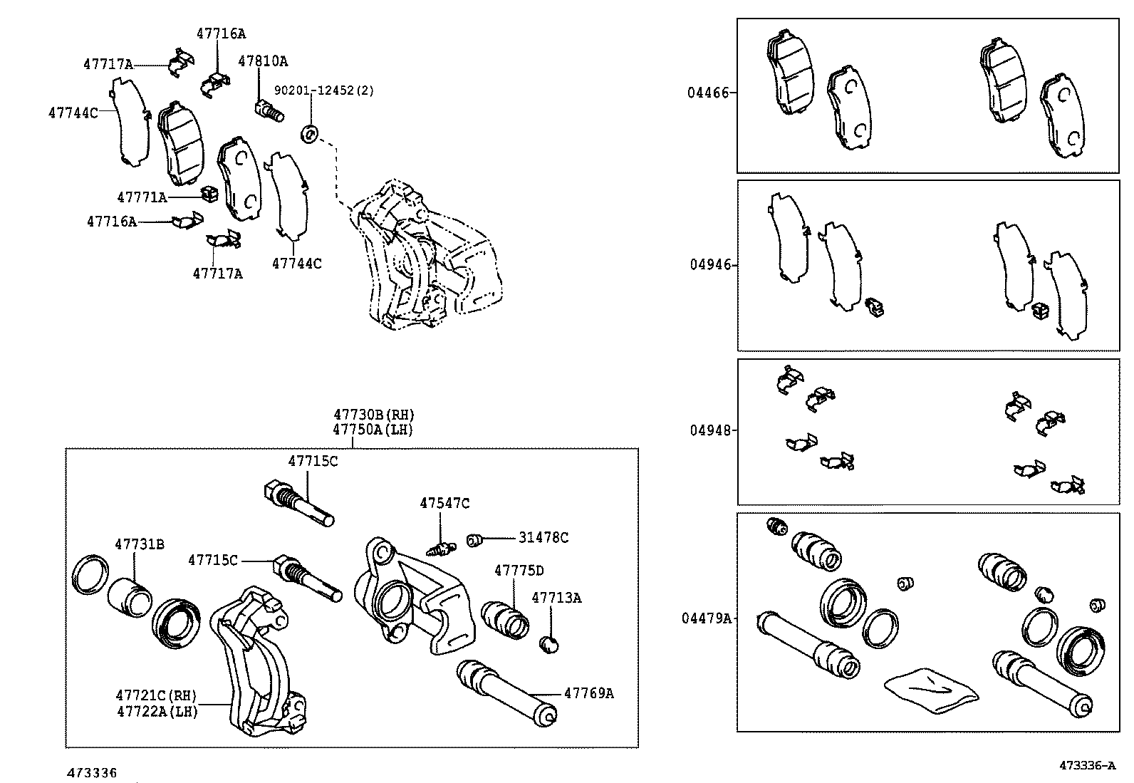  HILUX SURF |  REAR DISC BRAKE CALIPER DUST COVER
