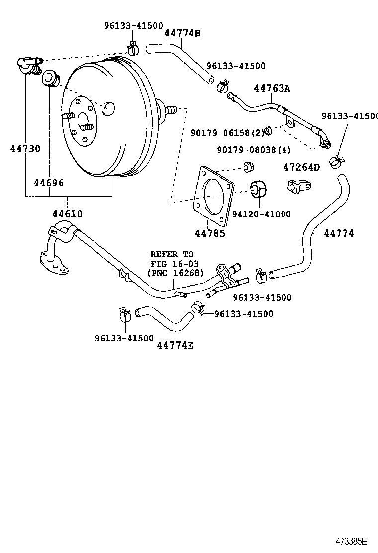 WISH |  BRAKE BOOSTER VACUUM TUBE