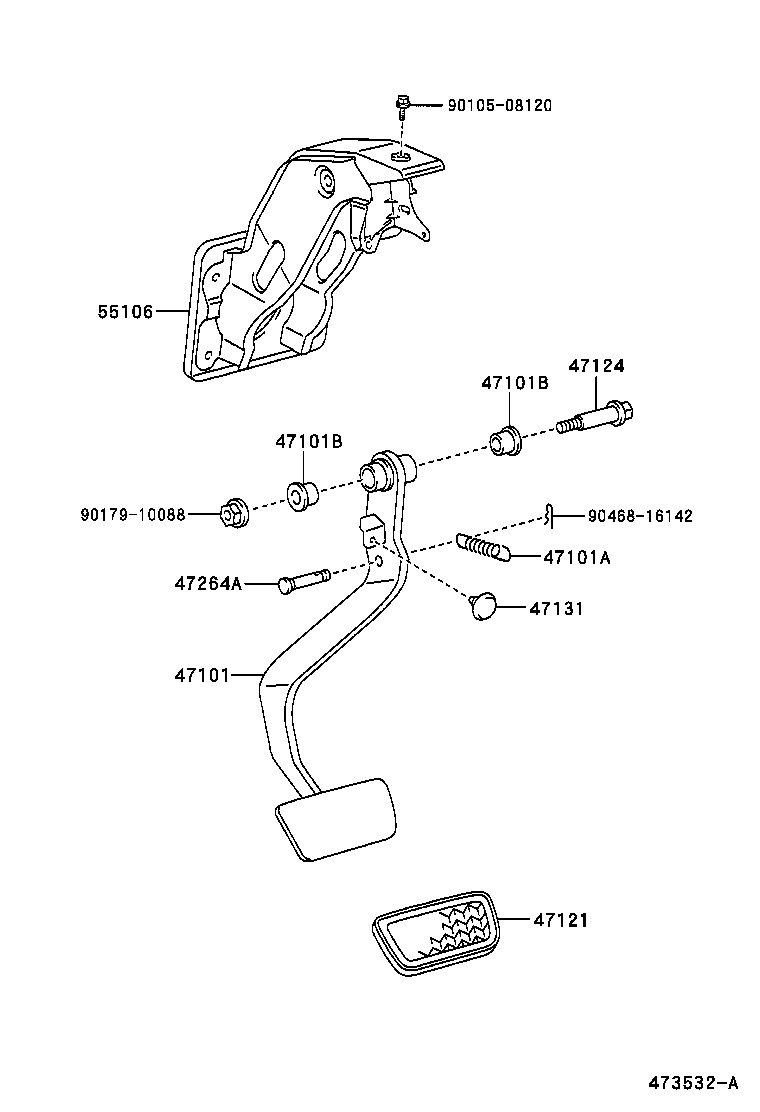  RAUM |  BRAKE PEDAL BRACKET