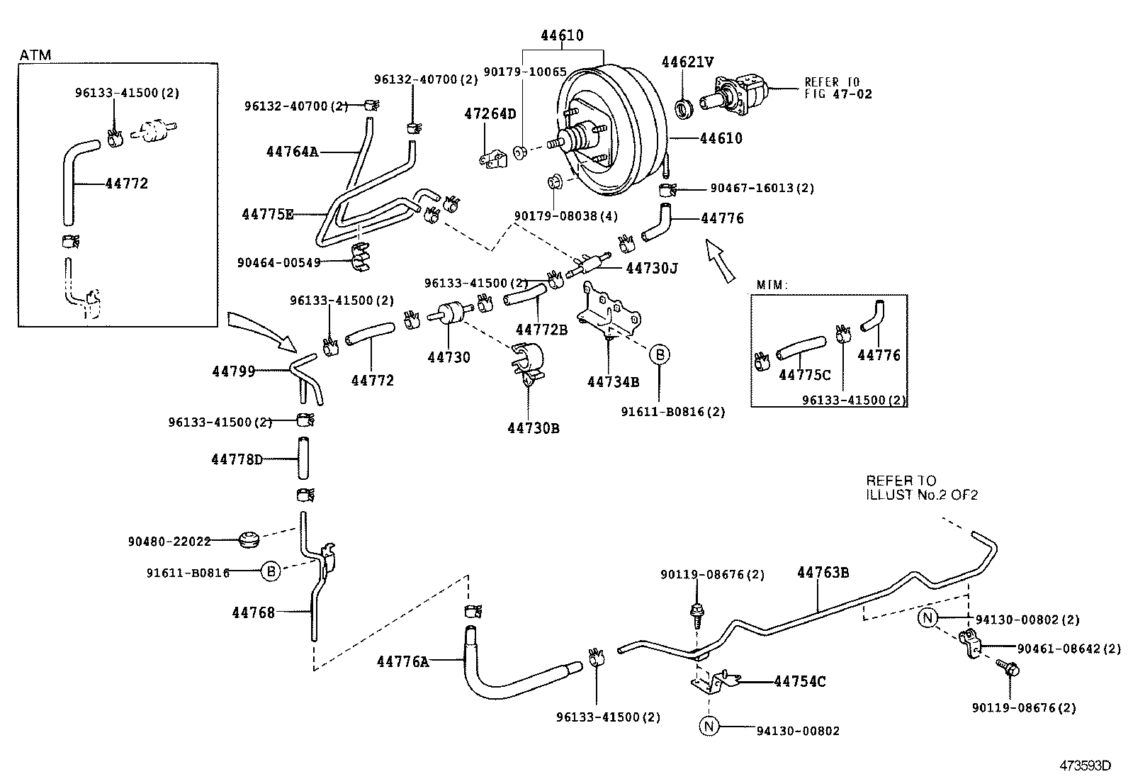  DYNA TOYOACE |  BRAKE BOOSTER VACUUM TUBE