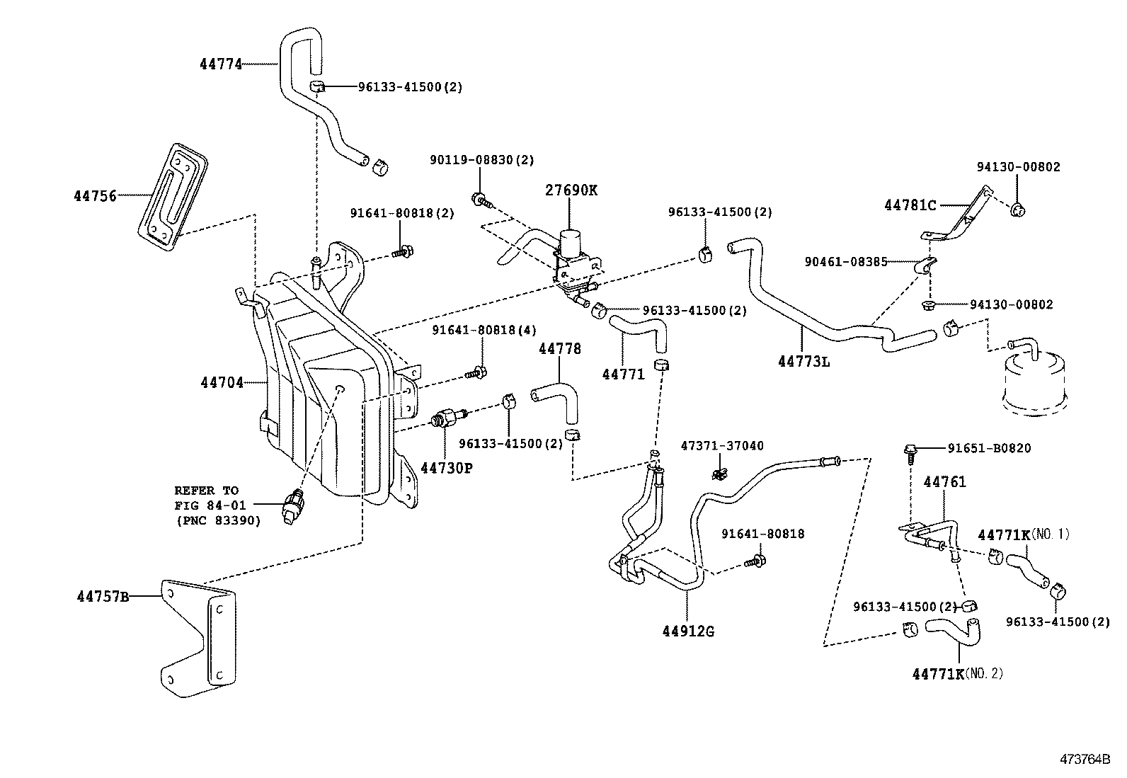  DYNA TOYOACE |  BRAKE BOOSTER VACUUM TUBE