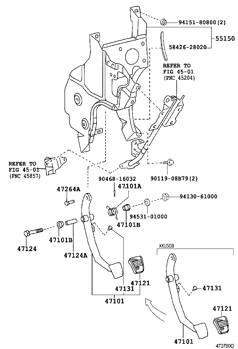  DYNA TOYOACE HV |  BRAKE PEDAL BRACKET