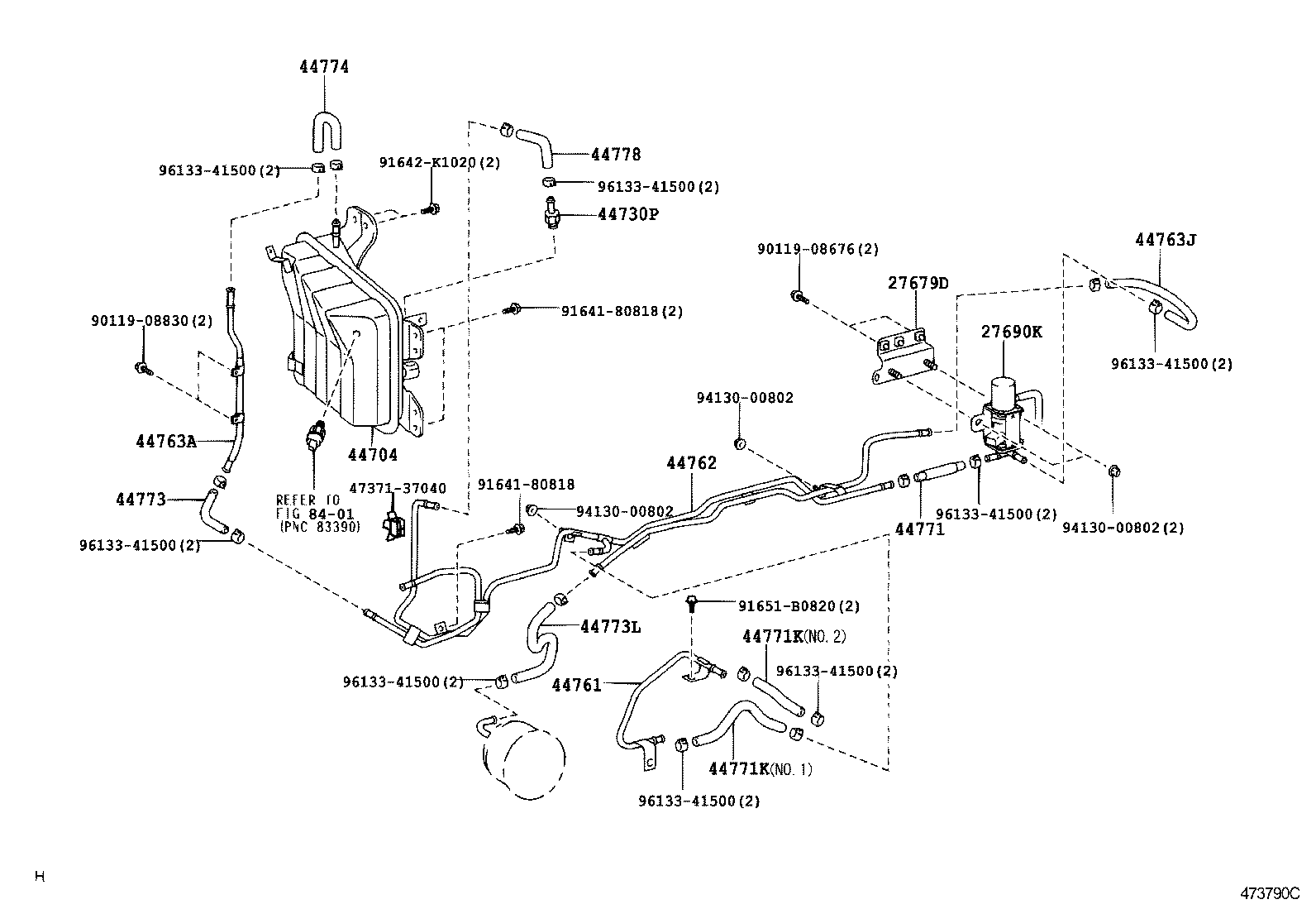  DYNA TOYOACE HV |  BRAKE BOOSTER VACUUM TUBE