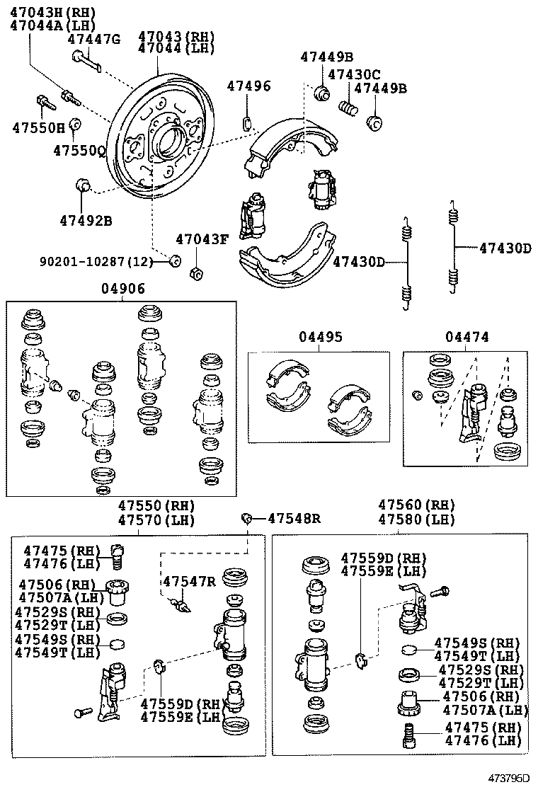  DYNA TOYOACE |  REAR DRUM BRAKE WHEEL CYLINDER BACKING PLATE