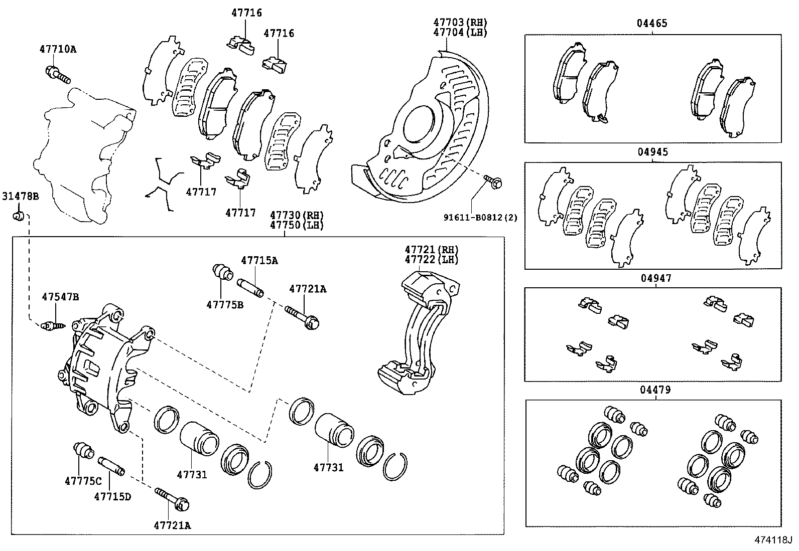  DYNA TOYOACE |  FRONT DISC BRAKE CALIPER DUST COVER