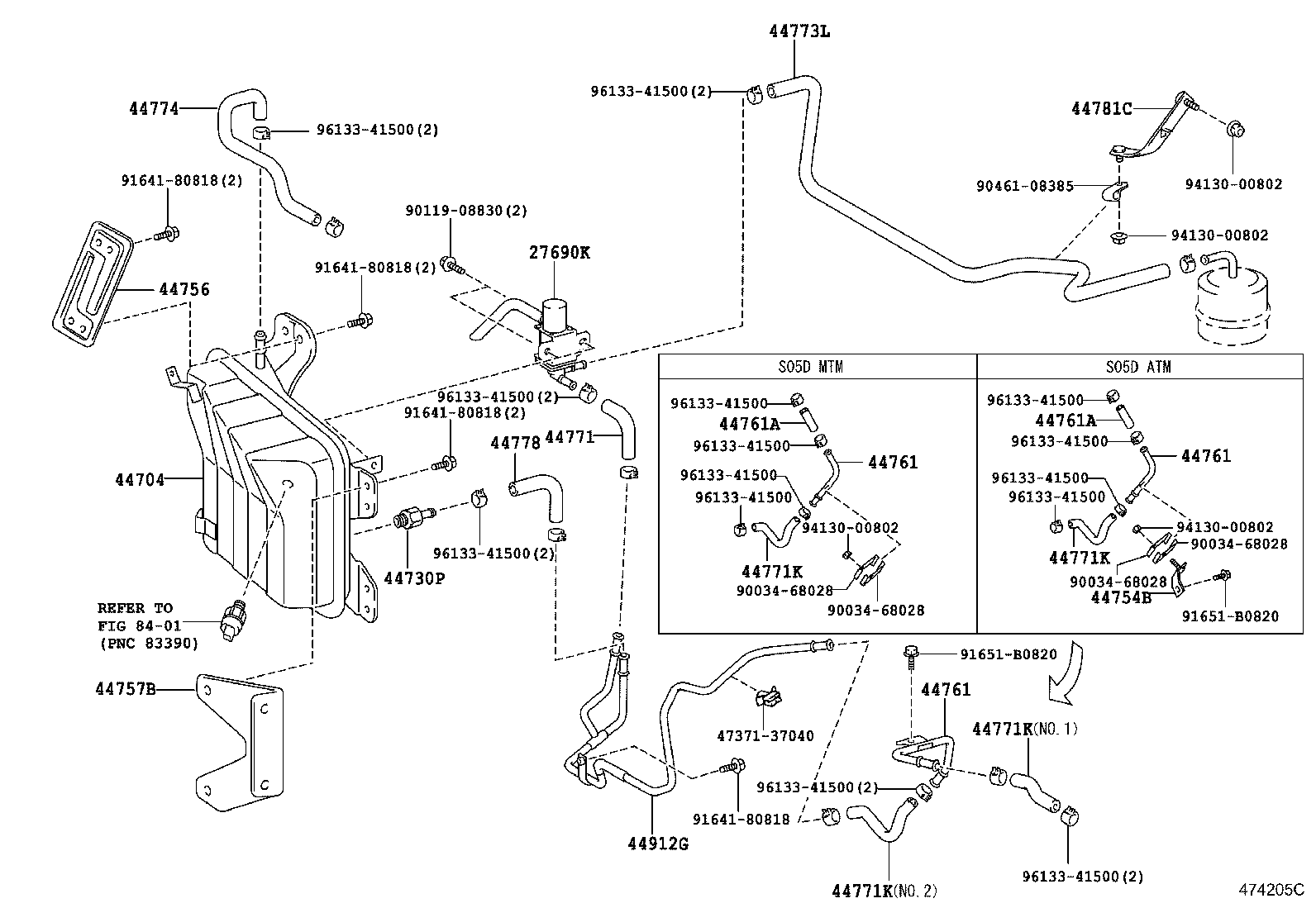  DYNA TOYOACE |  BRAKE BOOSTER VACUUM TUBE