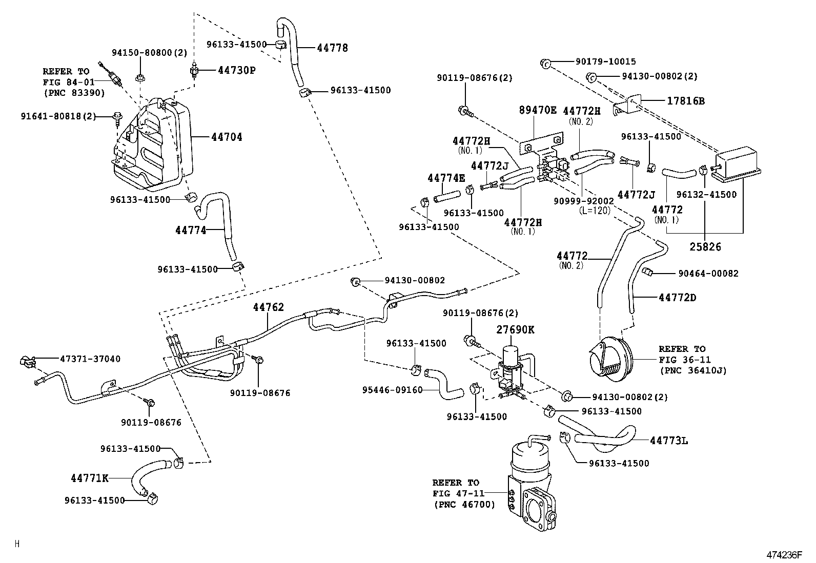 DYNA TOYOACE |  BRAKE BOOSTER VACUUM TUBE