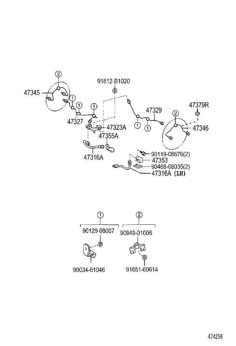  DYNA TOYOACE |  BRAKE TUBE CLAMP