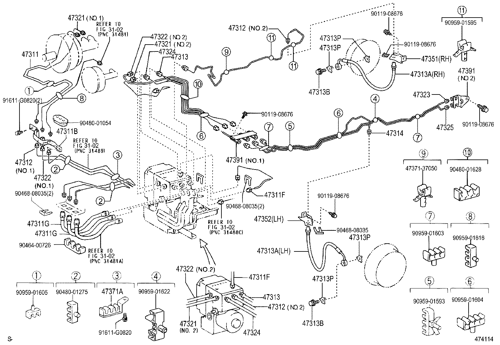  DYNA TOYOACE |  BRAKE TUBE CLAMP