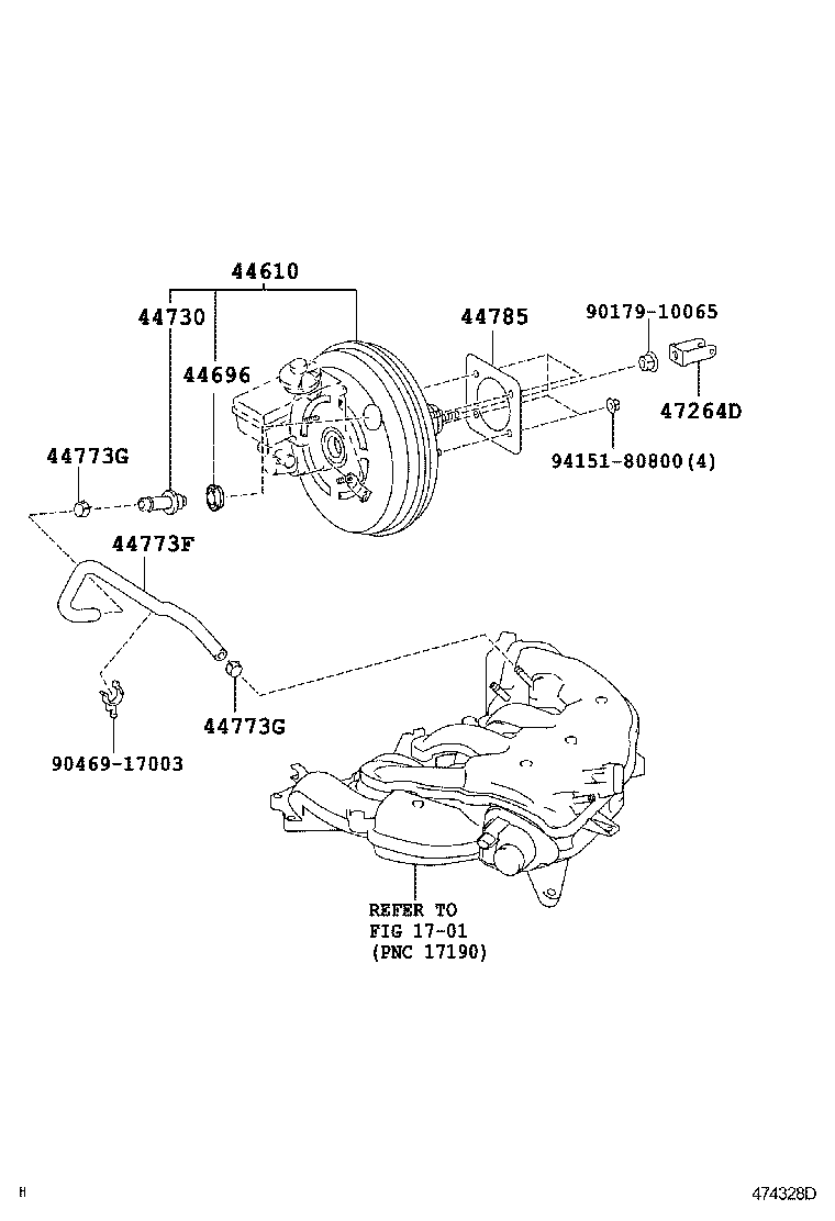  MARK X |  BRAKE BOOSTER VACUUM TUBE