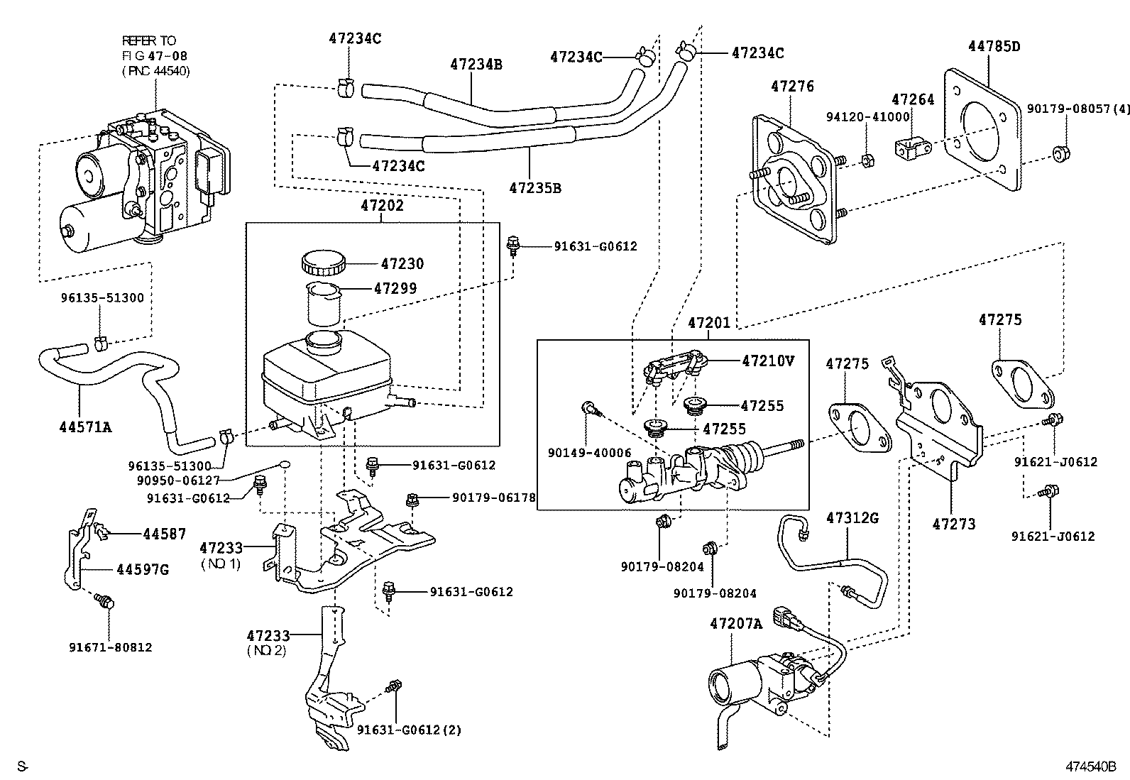  KLUGER HV |  BRAKE MASTER CYLINDER