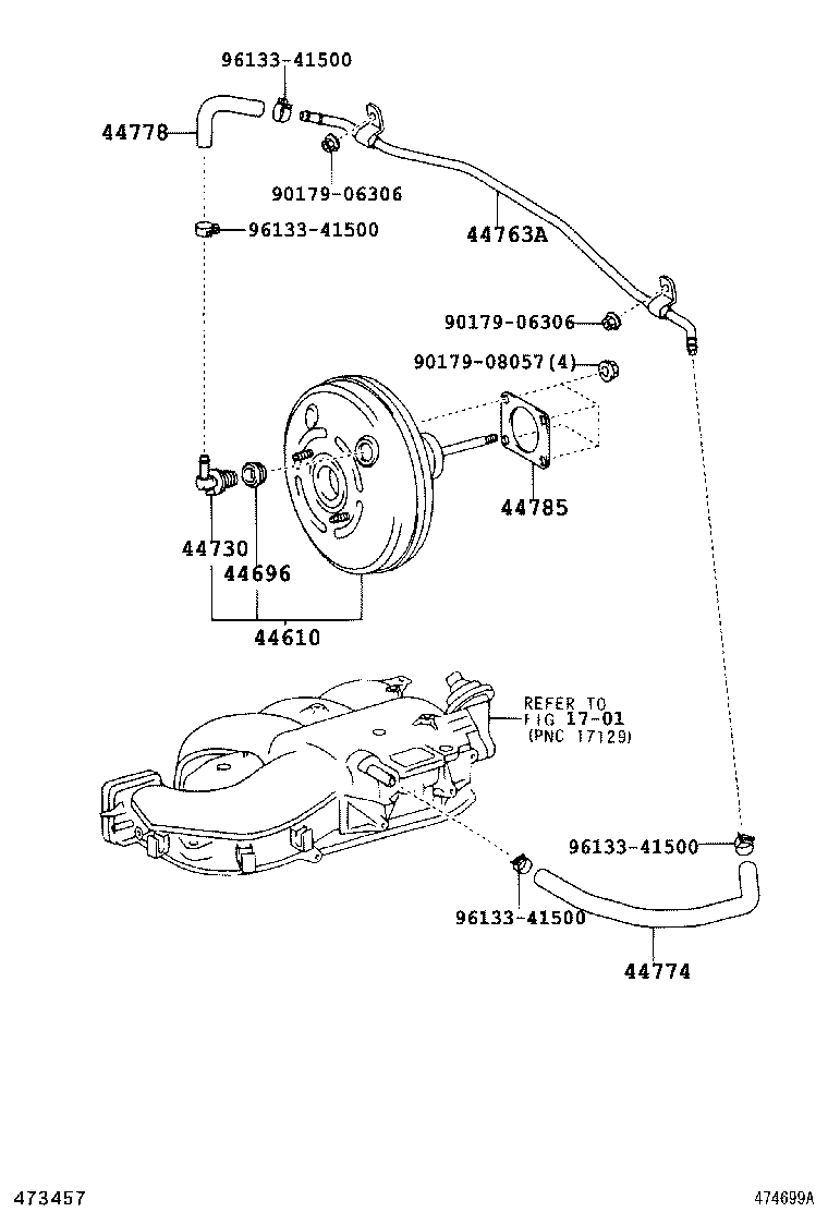  LAND CRUISER PRADO |  BRAKE BOOSTER VACUUM TUBE
