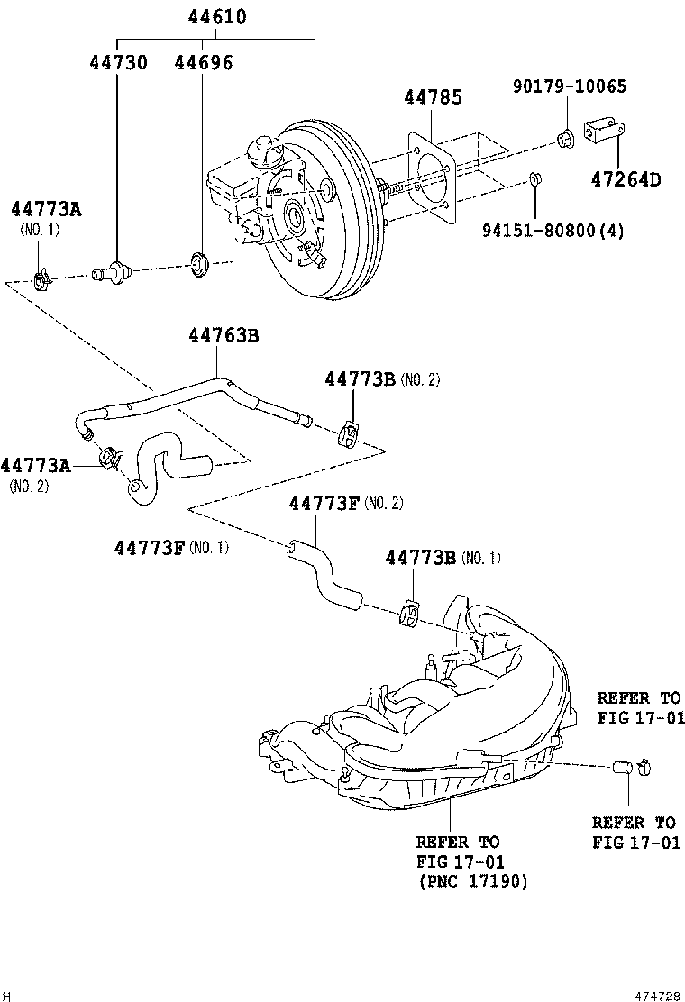  CROWN MAJESTA |  BRAKE BOOSTER VACUUM TUBE