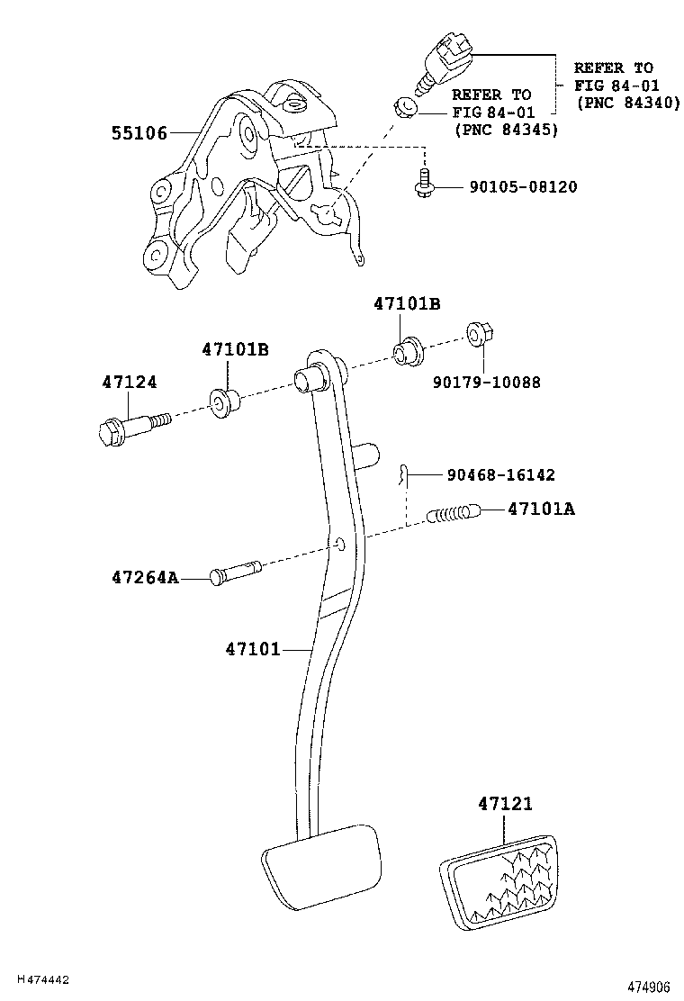  BELTA |  BRAKE PEDAL BRACKET