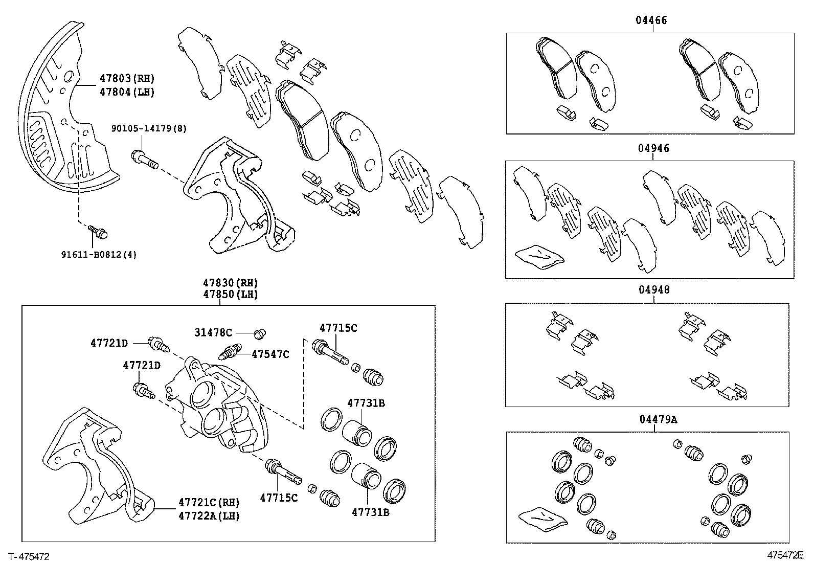 DYNA TOYOACE | REAR DISC BRAKE CALIPER DUST COVER