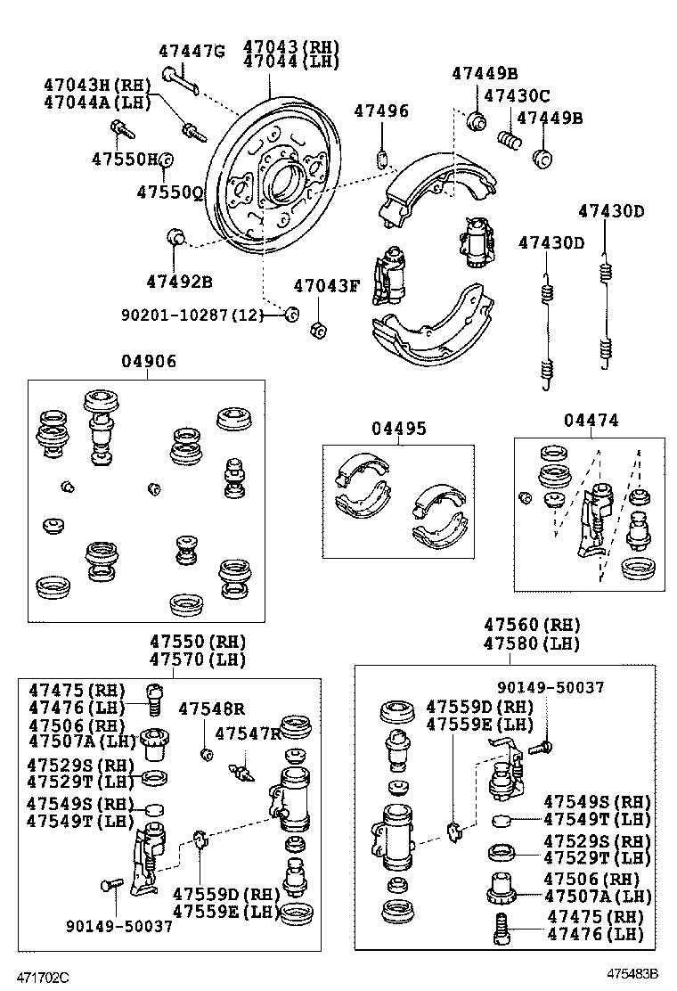  DYNA TOYOACE |  REAR DRUM BRAKE WHEEL CYLINDER BACKING PLATE