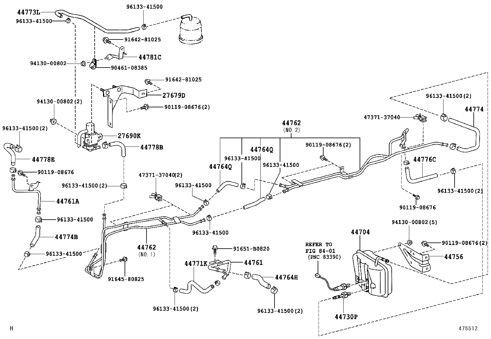  DYNA TOYOACE |  BRAKE BOOSTER VACUUM TUBE