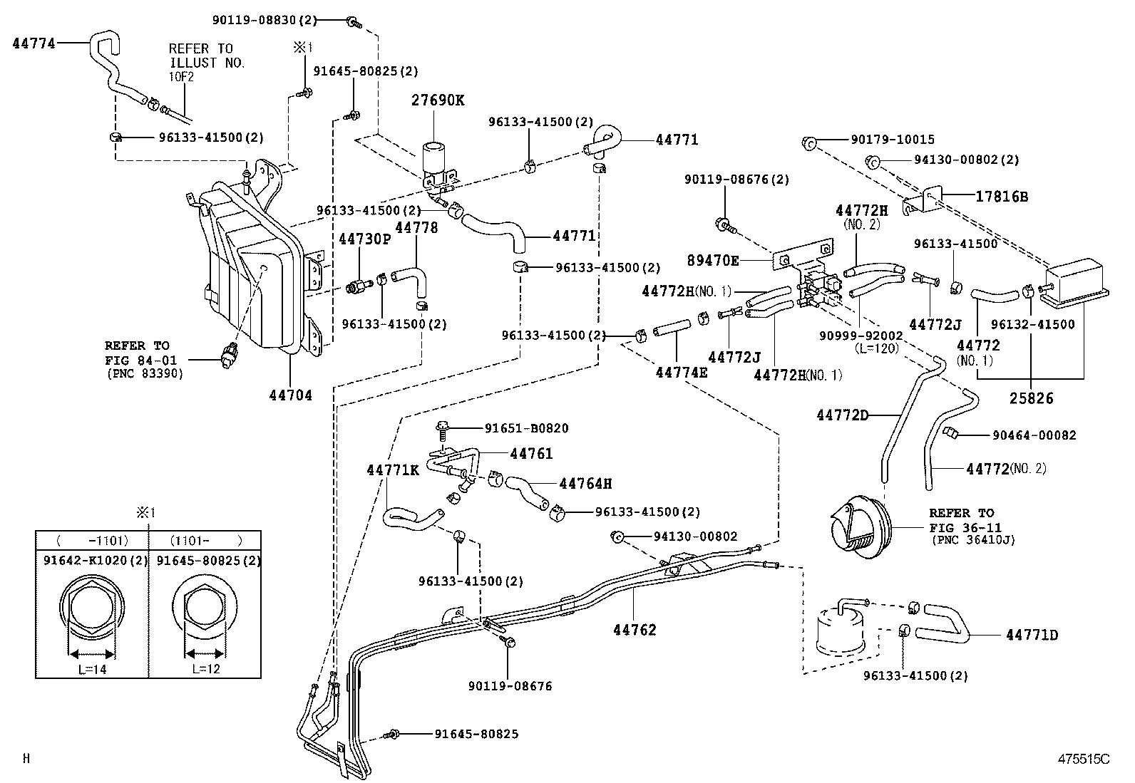  DYNA TOYOACE |  BRAKE BOOSTER VACUUM TUBE