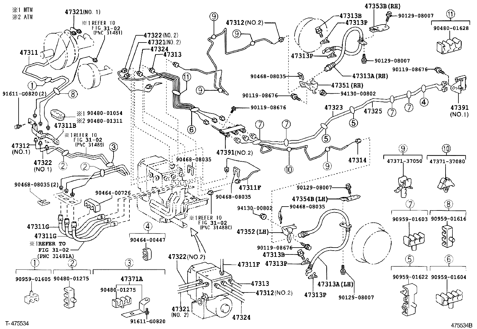  DYNA TOYOACE |  BRAKE TUBE CLAMP