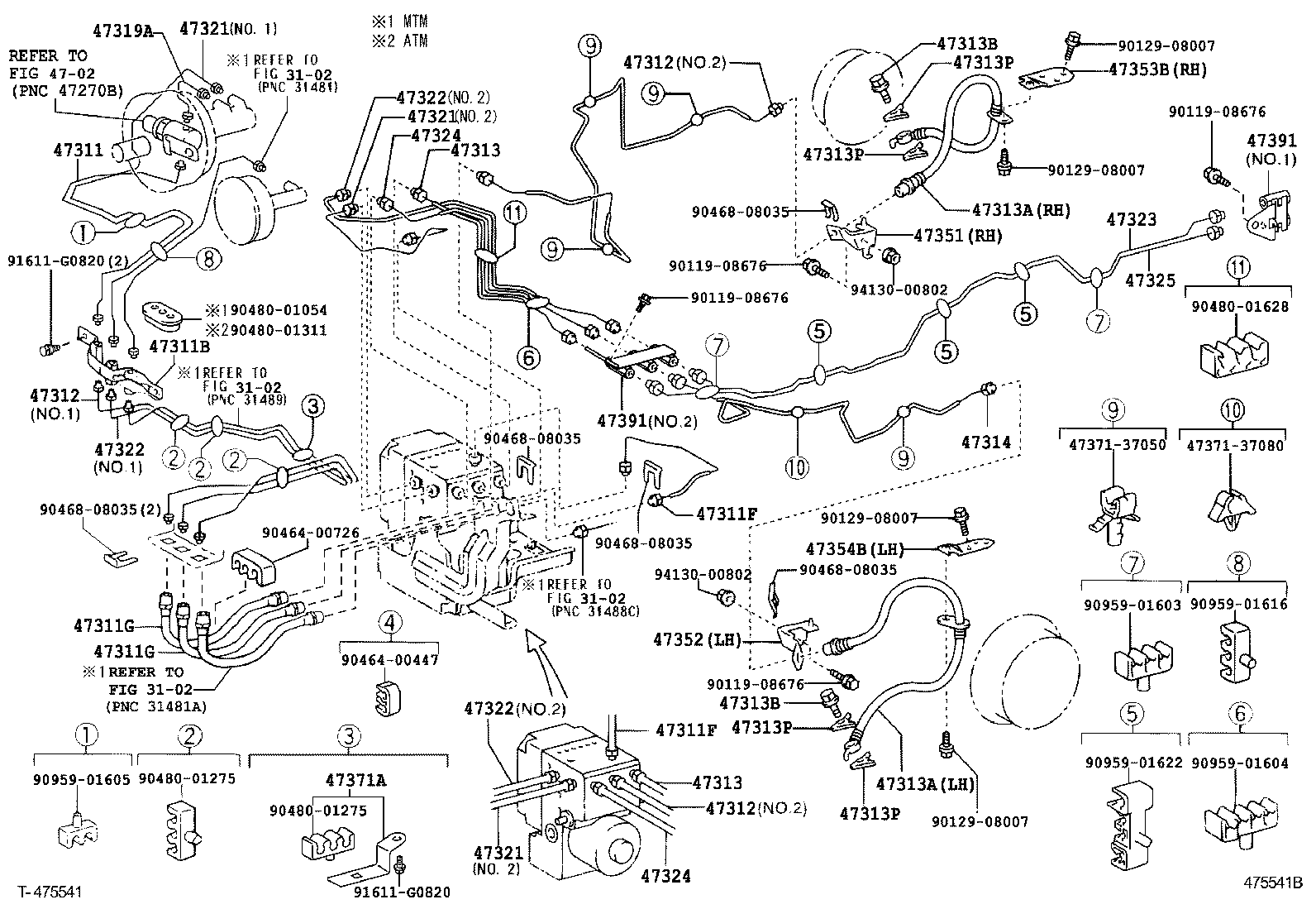  DYNA TOYOACE |  BRAKE TUBE CLAMP
