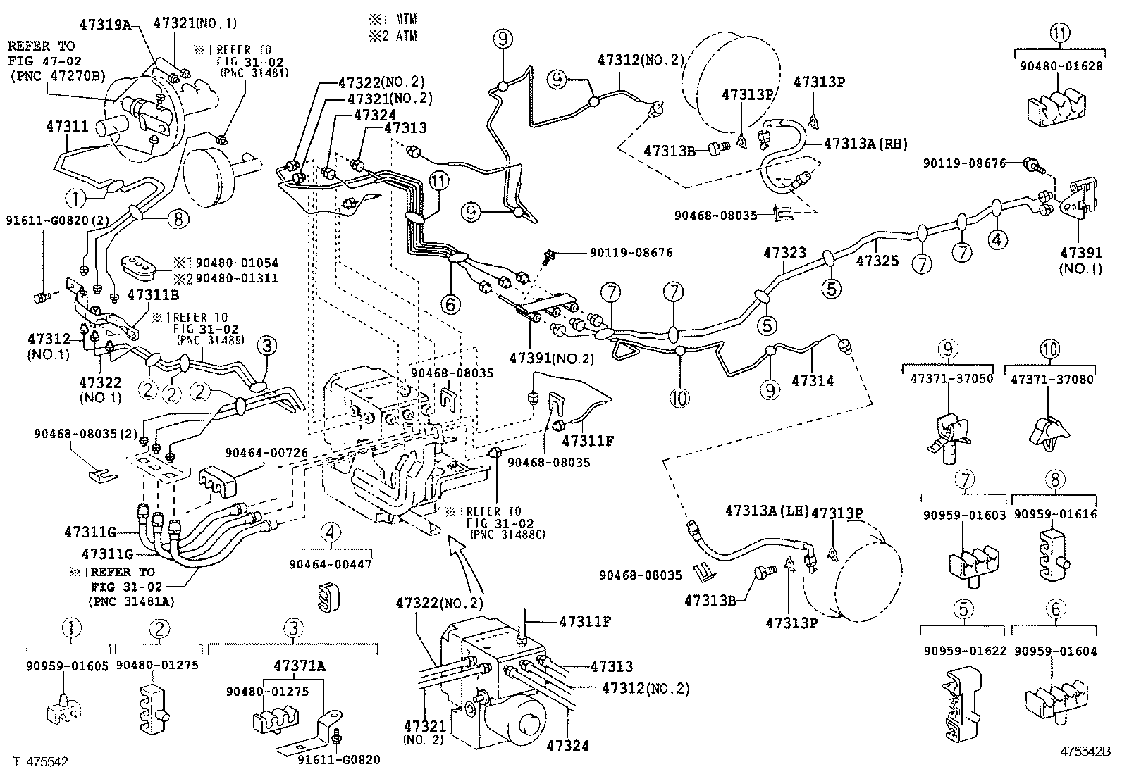  DYNA TOYOACE |  BRAKE TUBE CLAMP