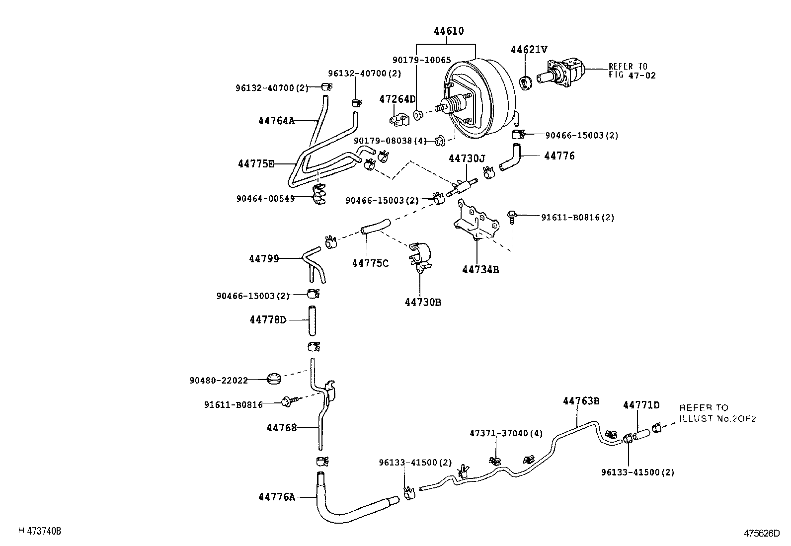  DYNA TOYOACE |  BRAKE BOOSTER VACUUM TUBE