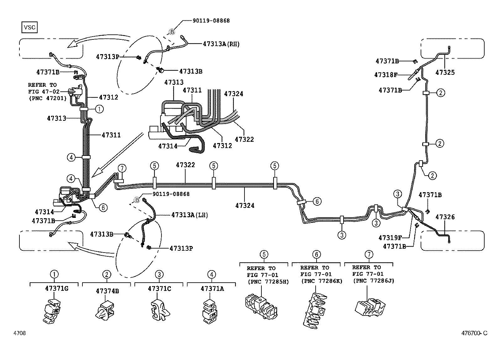  PASSO SETTE |  BRAKE TUBE CLAMP