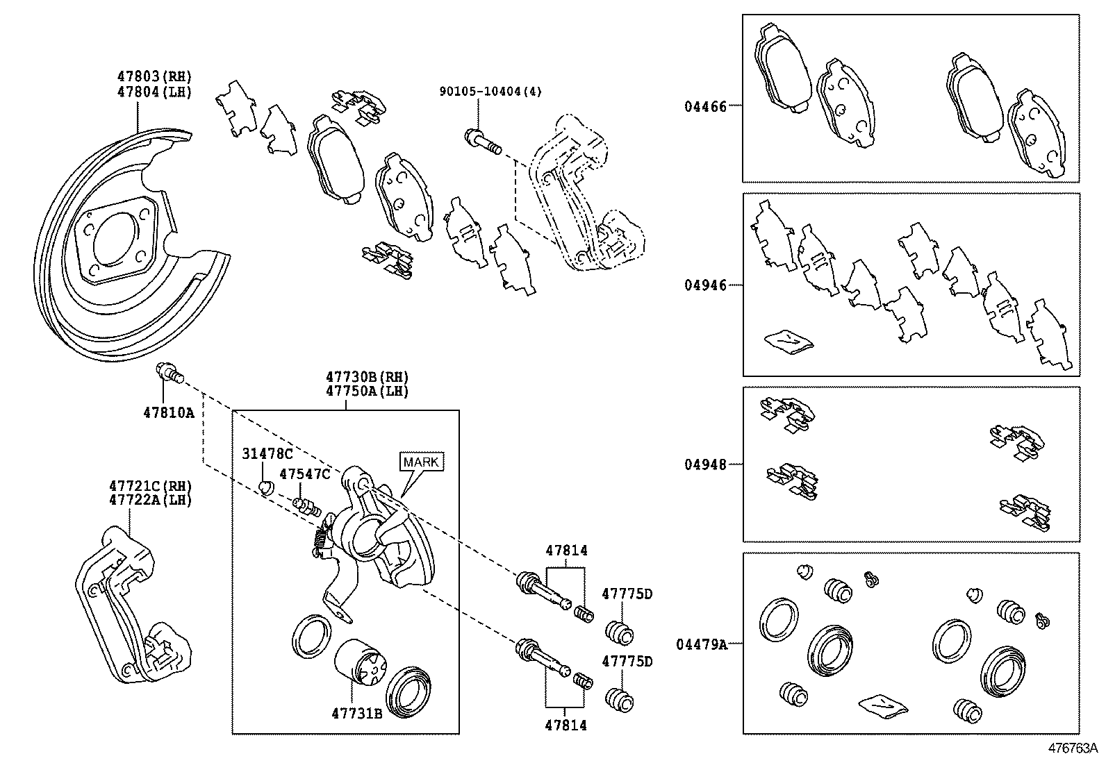  RACTIS |  REAR DISC BRAKE CALIPER DUST COVER