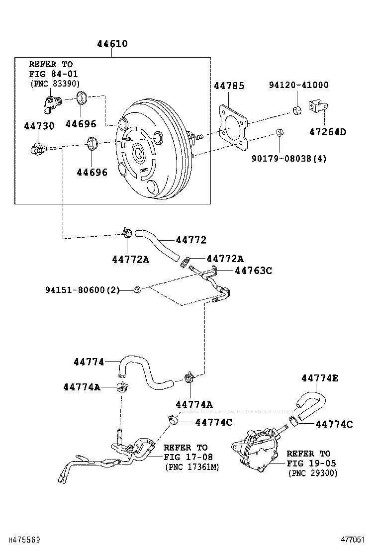  AURIS |  BRAKE BOOSTER VACUUM TUBE