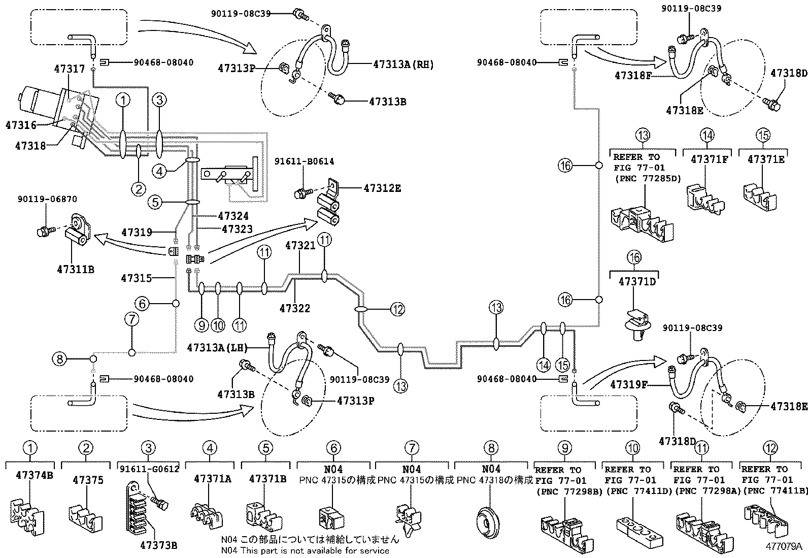  HARRIER HV |  BRAKE TUBE CLAMP